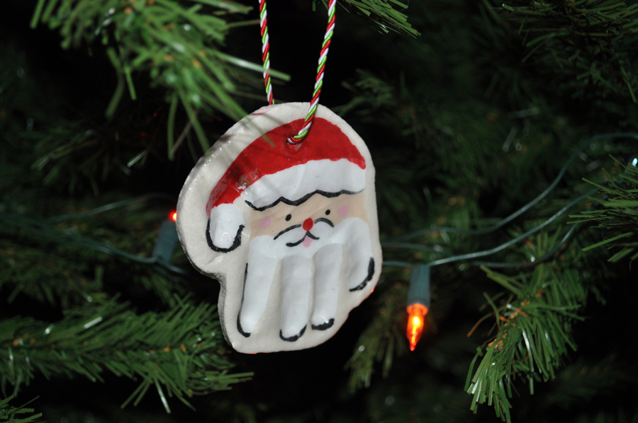 How to Make a Baby Handprint Christmas Ornament